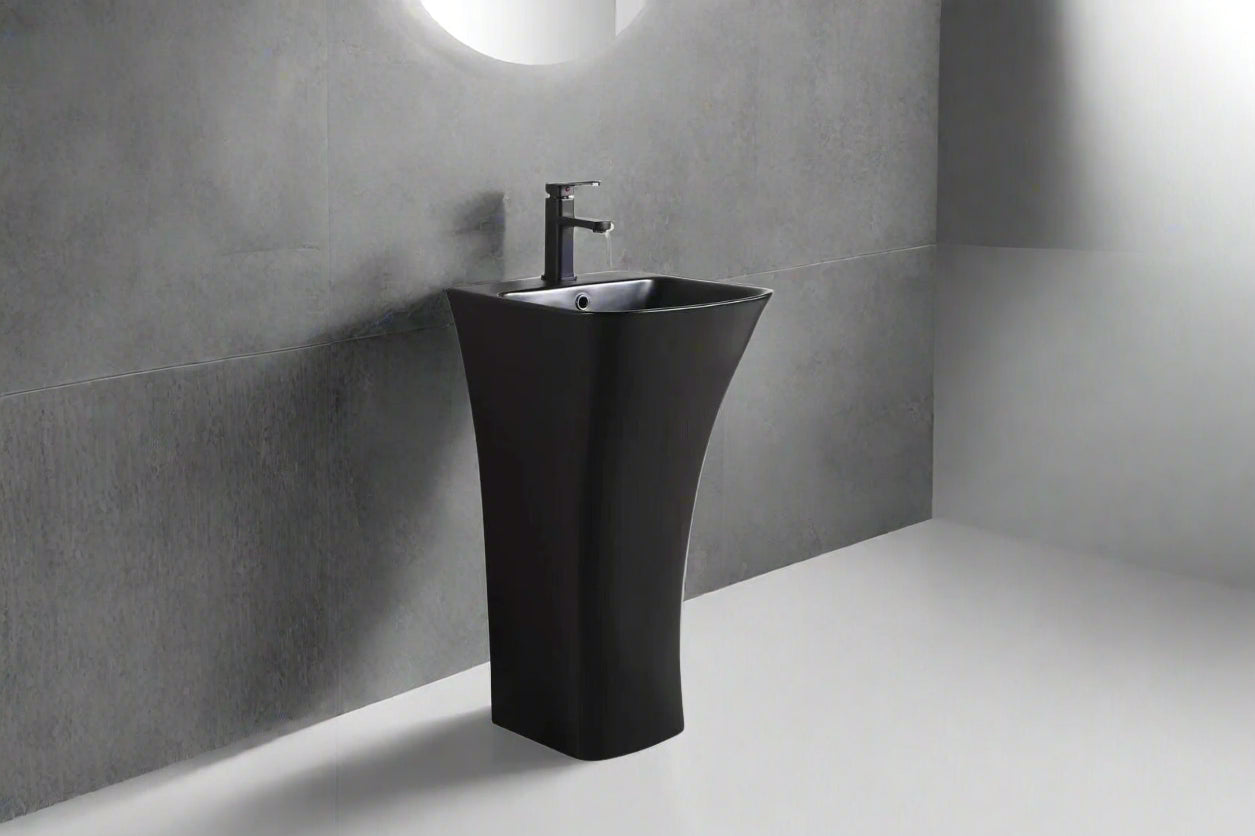 Lavoar stativ baie negru 44 x 43 x 84 cm