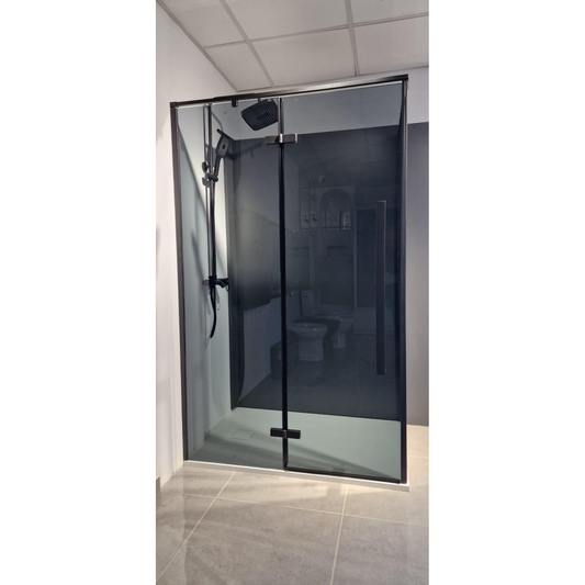 Cabină duș 80x120 dreptunghiulară, geam fumuriu 8 mm