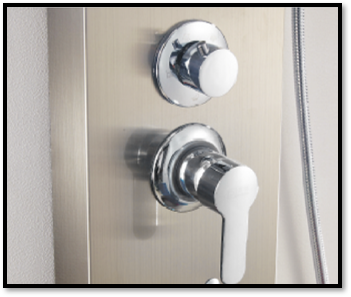 Panel duș inox