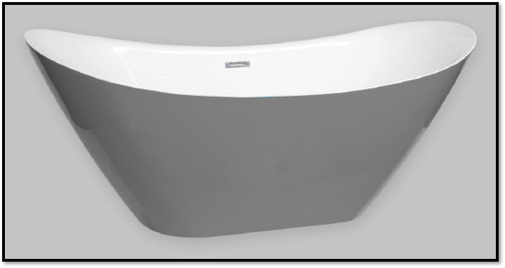 Cadă baie freestanding Bari 1700, culori multiple