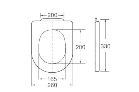 Capac WC copii compatibil cu vase de dimensiuni reduse