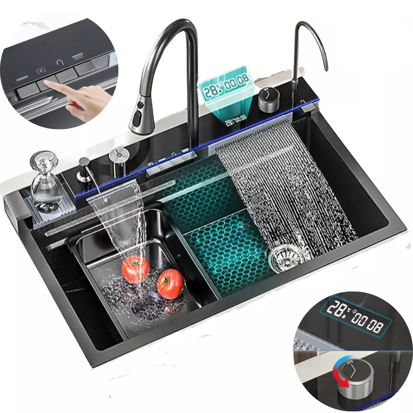 Chiuvetă inox handmade multifuncțională