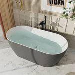 Cada baie freestanding Toscana Gri este un model cu suprafata exterioara in relief tip diamant, finisaje: gri lucios.
