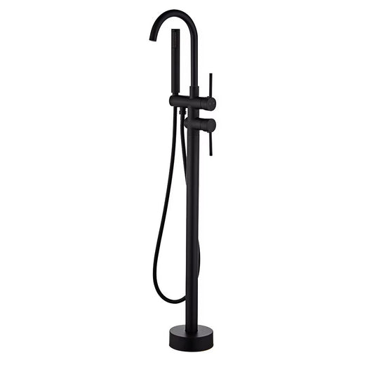 Baterie freestanding pardoseală, auriu/crom/negru