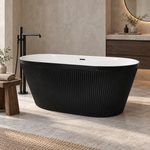 Cada baie freestanding Florenta neagra