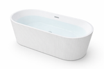 Cada baie freestanding Florenta alba 823 este un model modern cu design elegant, finisaj: alb integral cu textura riflaj vertical.