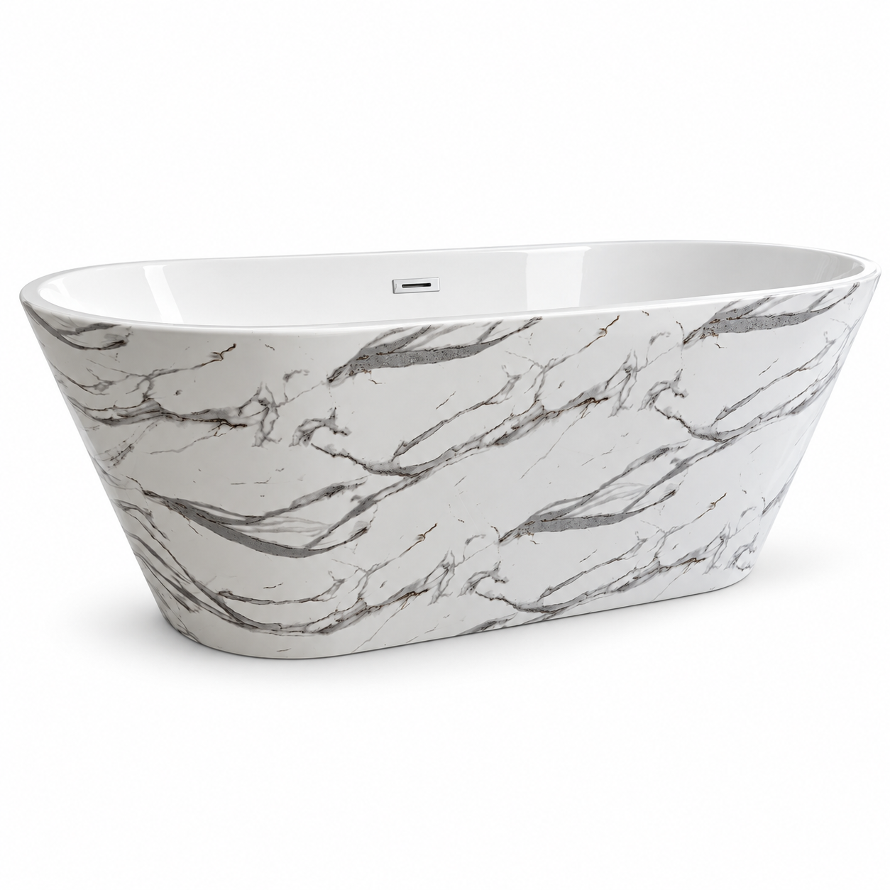 Cada baie freestanding Taormina Alb