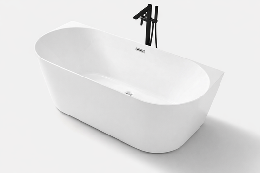 Cada baie freestanding Verona WB6019, 1700 x 800 mm, alb lucios, acril dublu stratificat