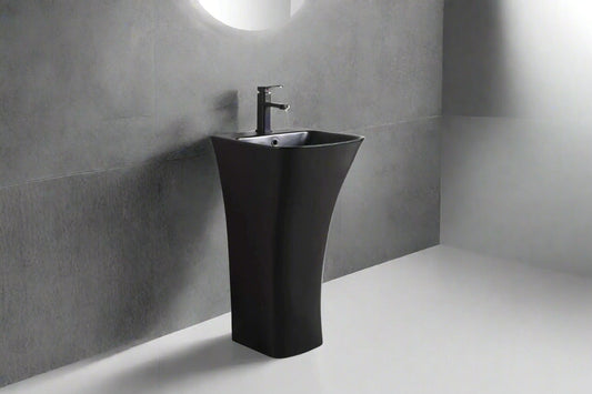 Lavoar stativ baie negru 44 x 43 x 84 cm