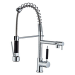 Baterie bucatarie cu arc F19, cu dublu sistem de alimentare, design modern si functional pentru spatii tehnice.