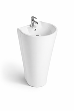 Lavoar stativ baie alb 8716
