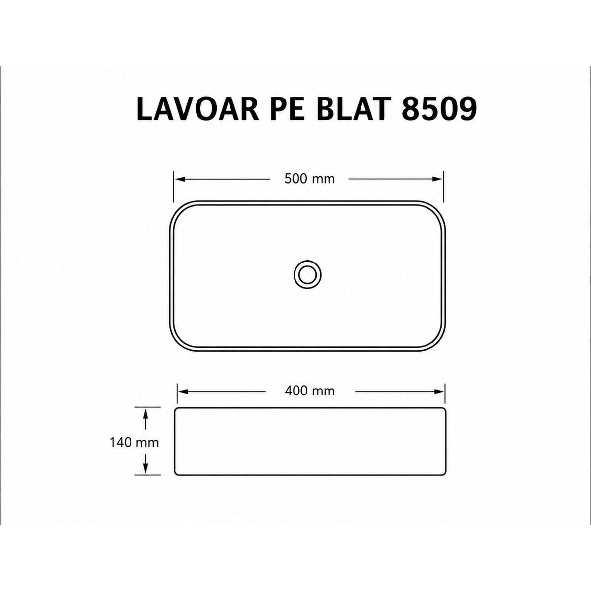 Lavoar pe blat alb 8509