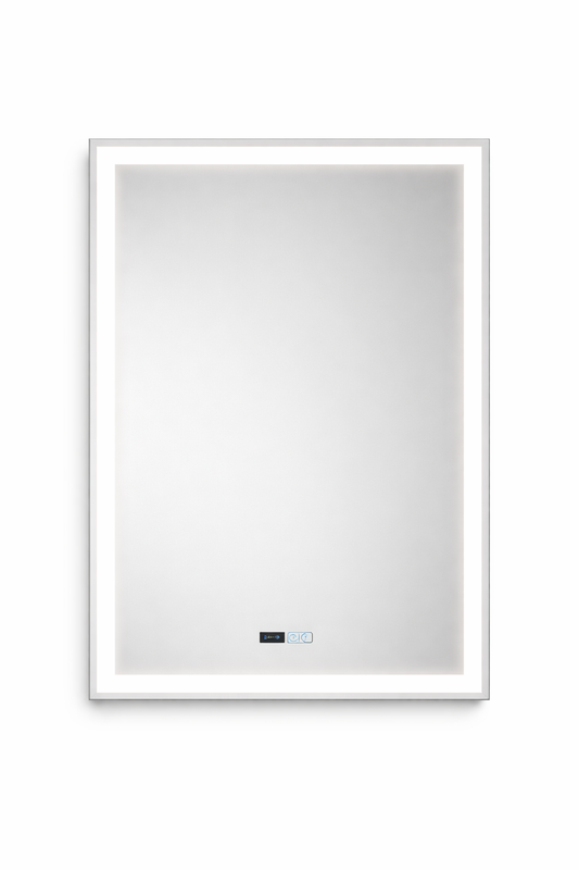 Oglinda LED rectangulara 6950, 60x80 cm, cu functie dezaburire si iluminare perimetrala