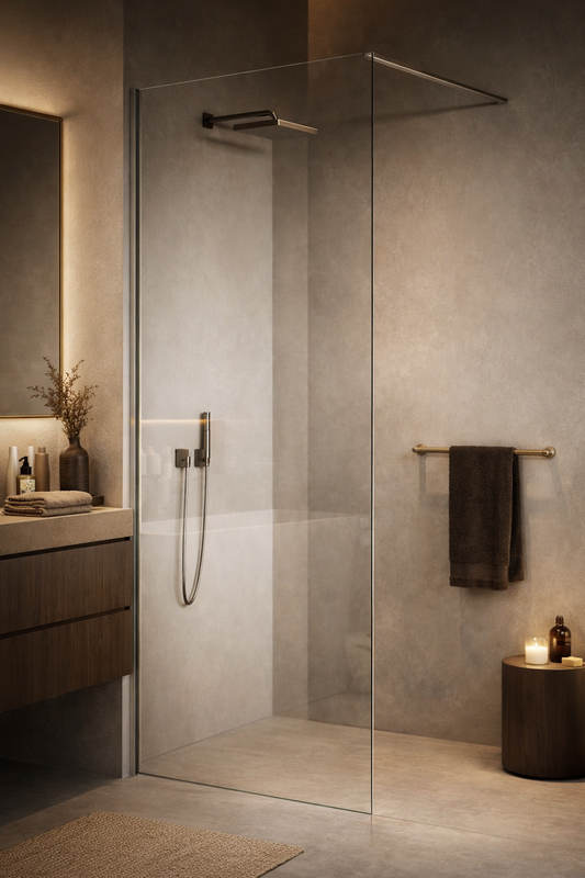 Paravan Dus Walk-In 800 × 1900 mm, Sticla Securizata 8 mm Transparenta