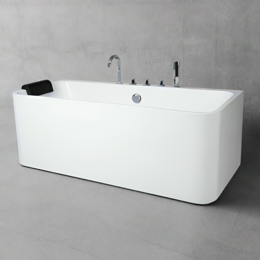 Cadă baie freestanding Malaga dreptunghiulară 170x75, cu baterie