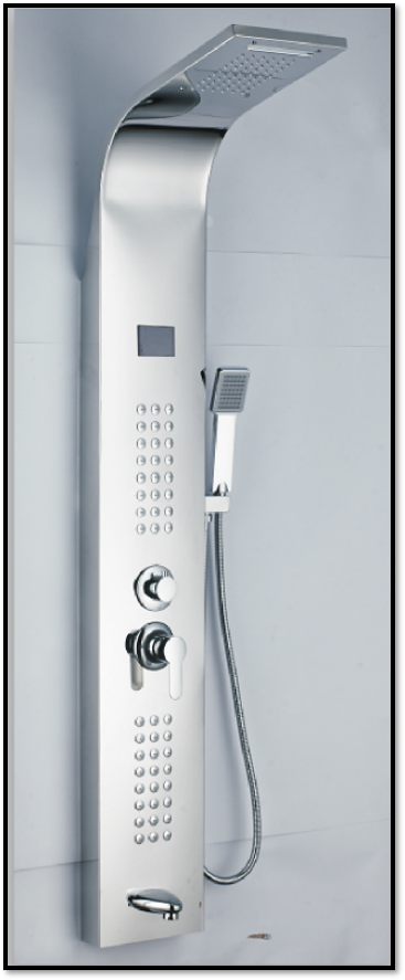 Panel duș inox