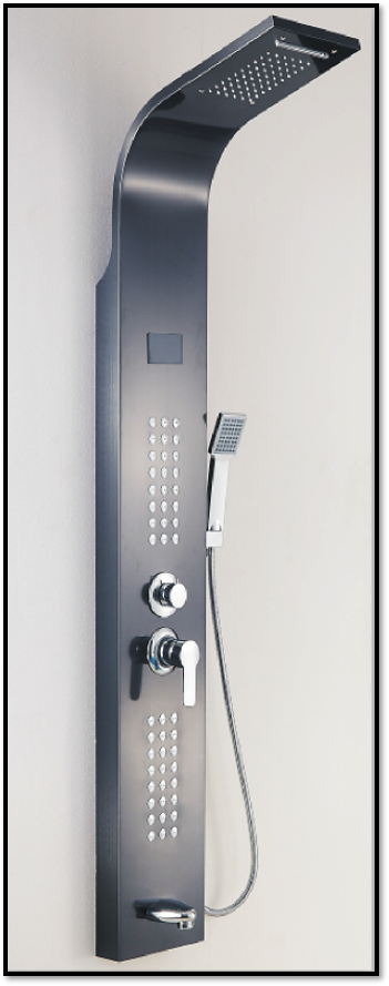 Panel duș inox