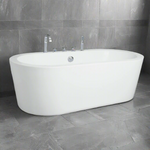 Cada baie freestanding Malaga ovala WB-814, 1700 x 750 mm, cu baterie integrata
