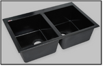 Chiuveta bucatarie compozit 80x50 cm neagra