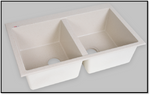 Chiuveta bucatarie compozit 80x50 cm alba