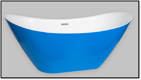 Cadă baie freestanding Bari 1700, culori multiple