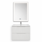 oglinda moderna cu iluminare LED pentru mobilier baie suspendat 60 cm Riflat Bianco