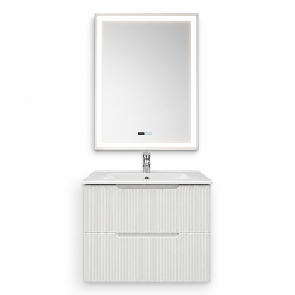 oglinda moderna cu iluminare LED pentru mobilier baie suspendat 60 cm Riflat Bianco