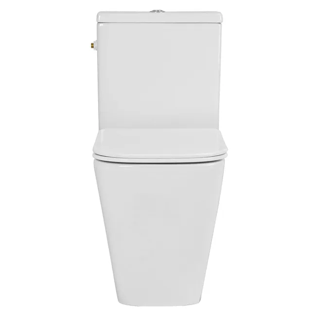 Vas WC cu rezervor T2066 patrat, capac duroplast cu inchidere lenta, mecanism inclus