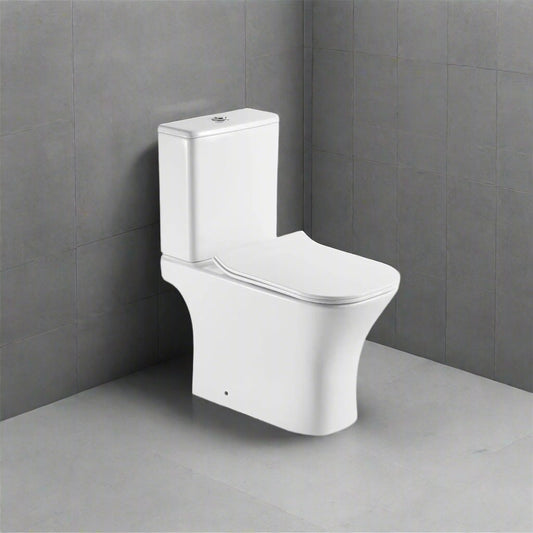 Vas WC cu rezervor T2065 alb, capac cu închidere lentă și armatură incluse