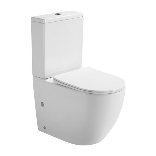 Vas WC cu rezervor T2062, rotund, capac duroplast cu închidere lentă, mecanism inclus