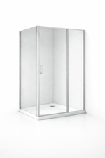 Cabina dus sticla securizata 6 mm, usa batanta, dimensiuni 80x100 cm - Casa Stile