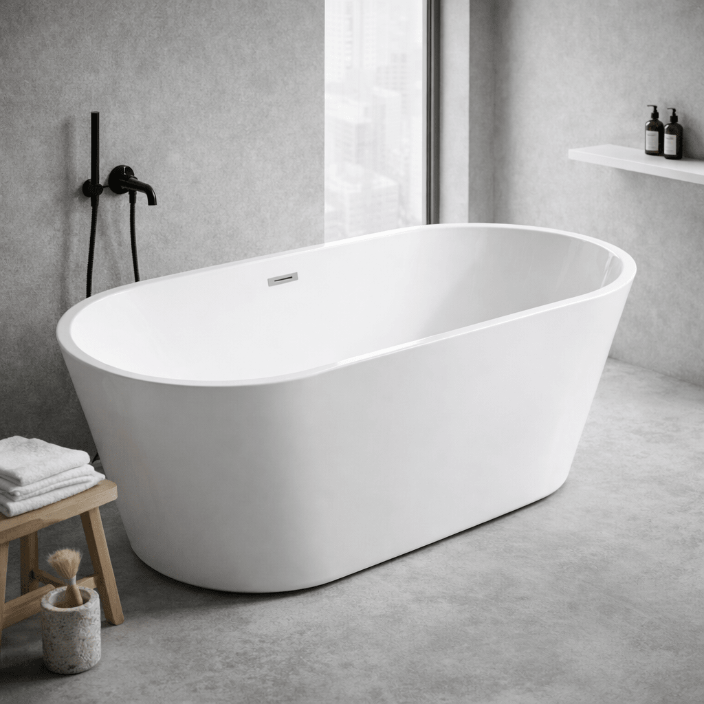 Cada baie freestanding Malaga 170x75 ovala - Casa Stile