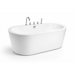 Cada baie freestanding Malaga ovala 170x75, cu baterie integrata - Casa Stile