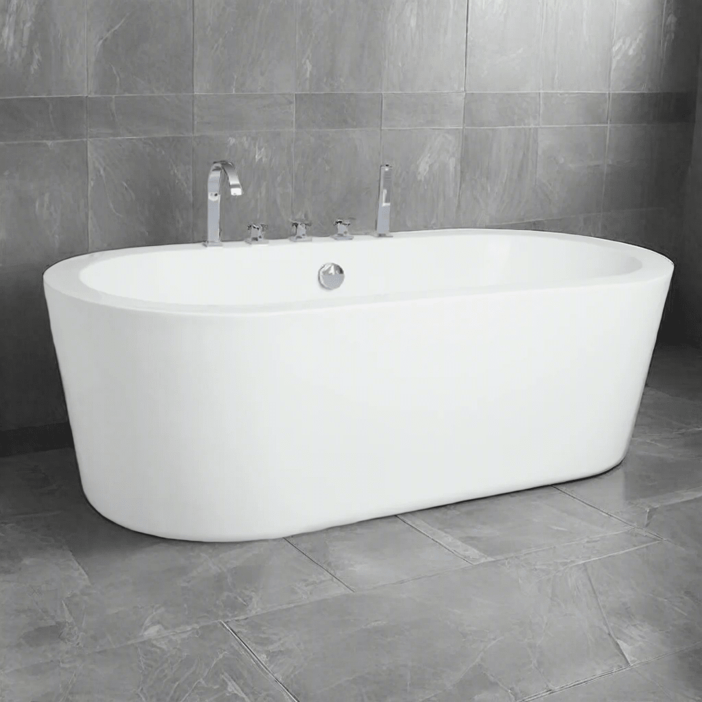 Cada baie freestanding Malaga ovala 170x75, cu baterie integrata - Casa Stile
