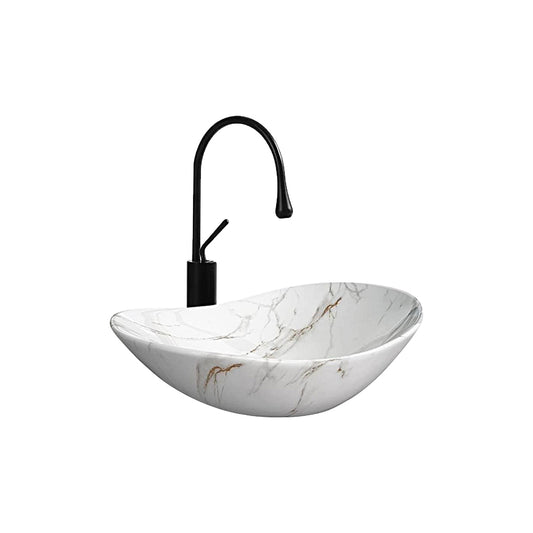 Lavoar baie design marmură 8060M
