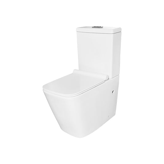 Vas WC cu rezervor T2066, pătrat, capac duroplast cu închidere lentă, mecanism inclus