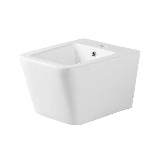 Vas Bideu Suspendat Alb Lucios B202, Ceramica Sanitara, Montaj pe Perete