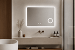 Oglinda baie LED FANTASY touch control cu lupa iluminata si dezaburire, 70x60 / 80x60 cm - Casa Stile