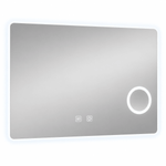 Oglinda baie LED FANTASY touch control cu lupa iluminata si dezaburire, 70x60 / 80x60 cm - Casa Stile