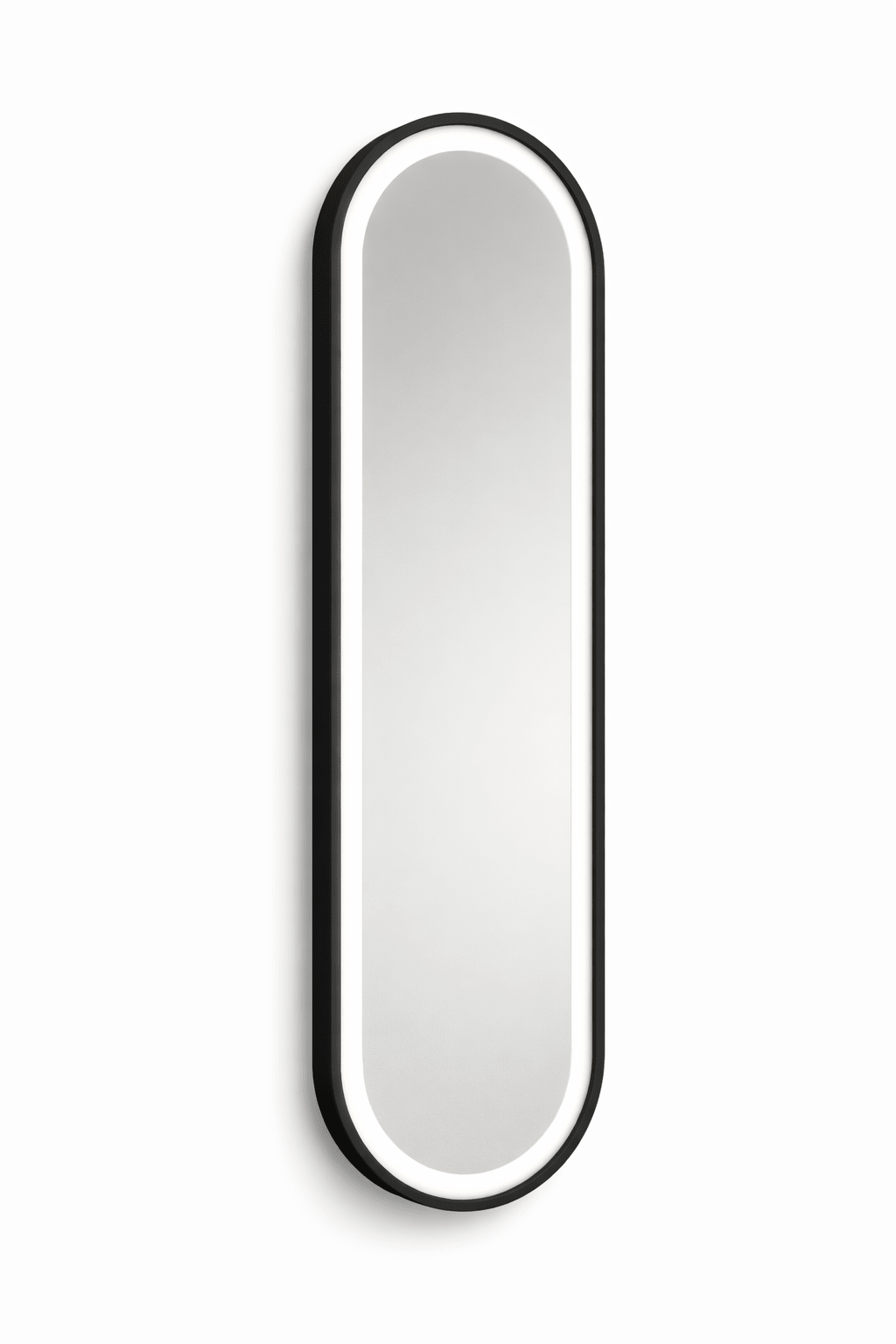 Oglinda LED 50x150 cm pentru hol, rama aluminiu neagra 8545-3 - Casa Stile