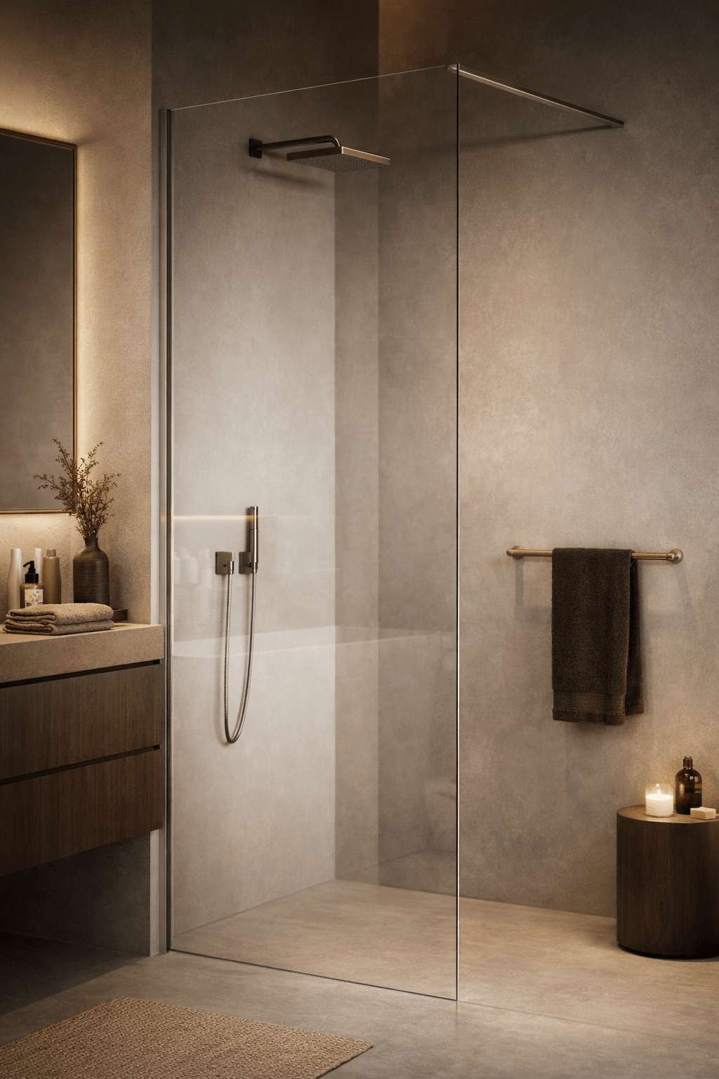 Paravan Dus Walk-In 800 × 1900 mm, Sticla Securizata 8 mm Transparenta - Casa Stile