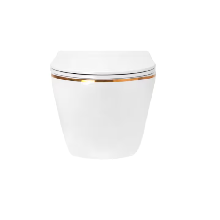 Vas WC suspendat cu capac soft-close alb lucios W206