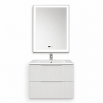 Set Mobilier Baie Suspendat 60 cm Riflat – Bianco (Alb) - Casa Stile