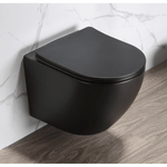 Vas WC suspendat W206MB negru mat capac duroplast cu amortizor - Casa Stile